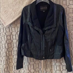 Faux leather jacket